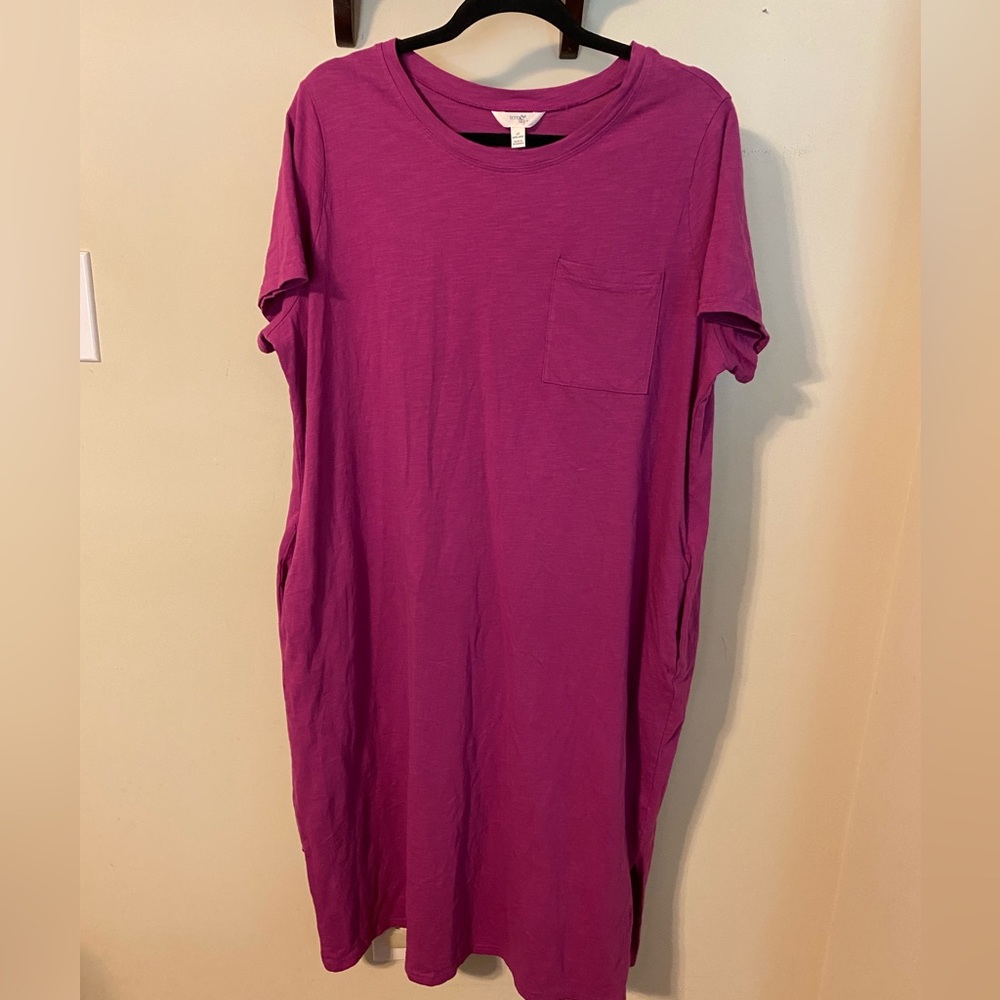 Terra & Sky Women's Maxi Dress in Magenta